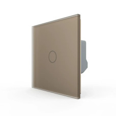 Сенсорний диммер 1 сенсор LIVOLO золото матове скло