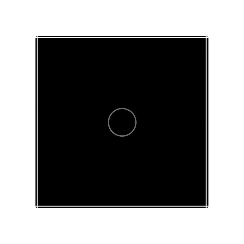 Сенсорний диммер 1 сенсор Livolo чорний скло (VL-C701D-12)