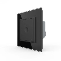 Сенсорный выключатель Sense 1 сенсор Livolo черный (722000112)