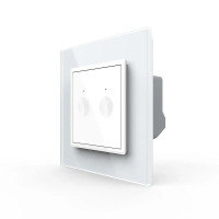 Сенсорный выключатель Sense 2 сенсора Livolo белый (722000211)