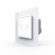 Сенсорный выключатель Sense 2 сенсора Livolo белый (722000211)