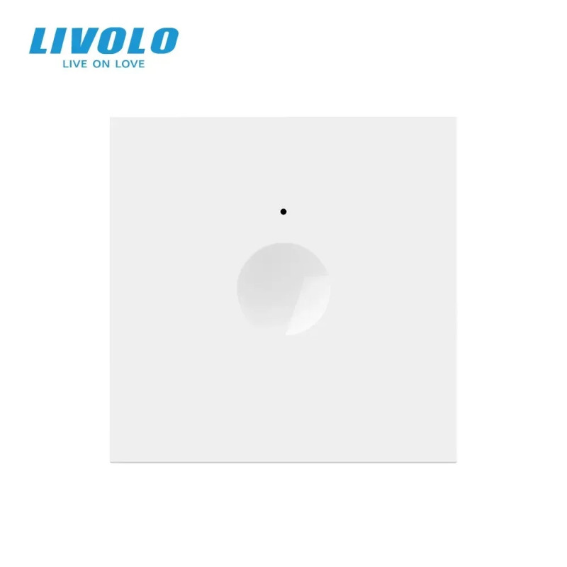 Сенсорний вимикач LIVOLO Sense, білий, прохідний / перехресний, 5А 230В, без нейтралі, модуль без ра
