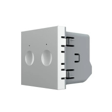 Сенсорний вимикач LIVOLO Sense, 2-сенсорний, сірий, 5А 230В, без нейтралі, модуль без рамки (VL-FC2-