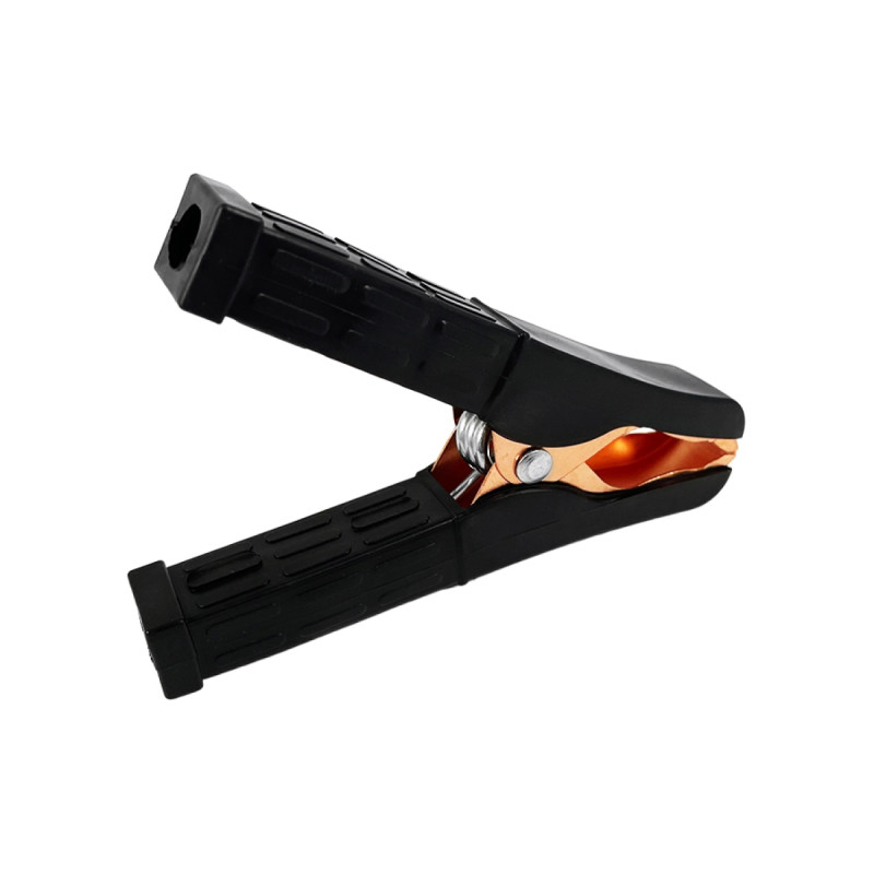 Затискач крокодил акумуляторний Lemanso 100А довж.122мм LM9142 (чорний або червоний) 1шт 150043