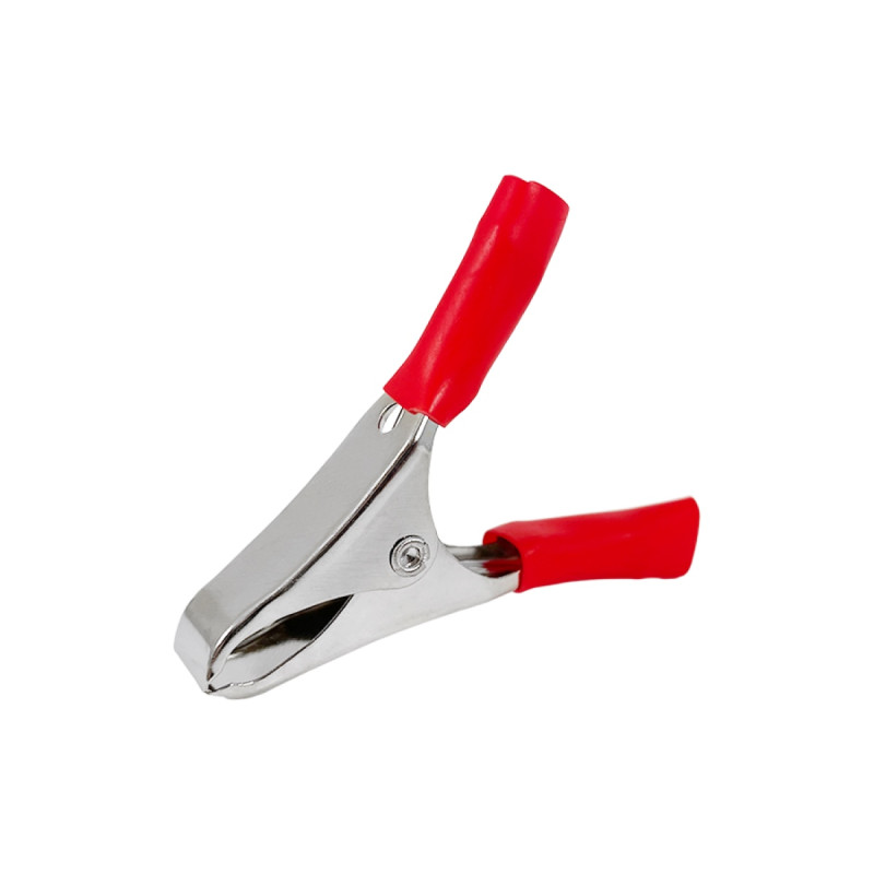 Зажим крокодил аккумуляторный Lemanso 10А длин.50мм LM9148 (черный или красный) 1шт 150049