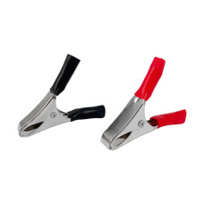 Зажим крокодил аккумуляторный Lemanso 10А длин.50мм LM9148 (черный или красный) 1шт 150049