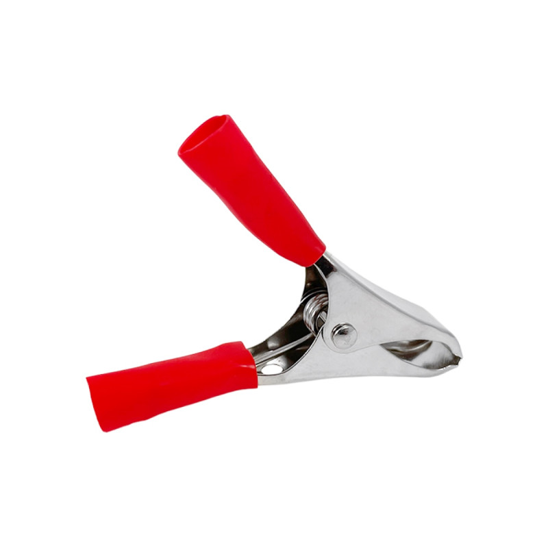 Зажим крокодил аккумуляторный Lemanso 10А длин.50мм LM9148 (черный или красный) 1шт 150049