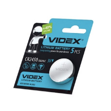 Батарейка литиевая VIDEX CR2450 (CR24505pc)