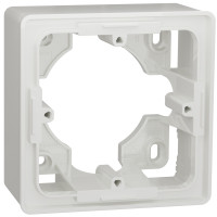 Коробка для открытой установки 1-постовая Unica Studio Schneider Electric белая NU800218