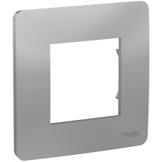 Рамка 1-местная Unica Studio алюминий Schneider Electric NU200230