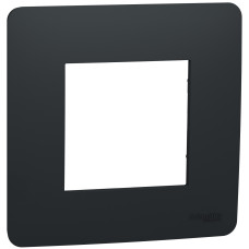 Рамка 1-местная Unica Studio антрацит Schneider Electric NU200254
