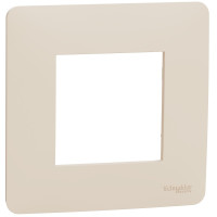 Рамка 1-местная Unica Studio бежевая Schneider Electric NU200244