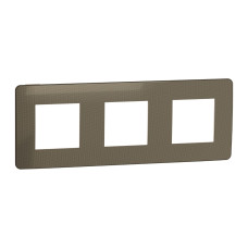 Рамка 3-постовая Unica Studio бронза/бежевая Schneider Electric NU280651