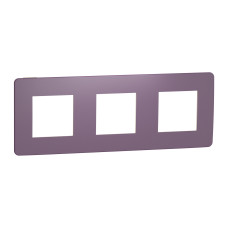 Рамка 3-постовая Unica Studio лиловая/бежевая Schneider Electric NU280615