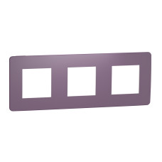 Рамка 3-постовая Unica Studio лиловая/белая Schneider Electric NU280614