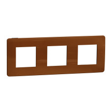 Рамка 3-постовая Unica Studio медь/антрацит Schneider Electric NU280658