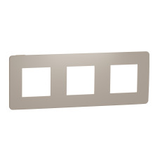 Рамка 3-постовая Unica Studio песочная/бежевая Schneider Electric NU280627