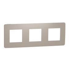 Рамка 3-постовая Unica Studio песочная/белая Schneider Electric NU280626