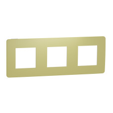 Рамка 3-постовая Unica Studio зеленое яблоко/белая Schneider Electric NU280611
