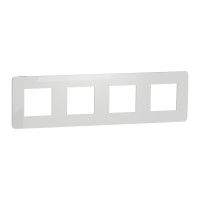 Рамка 4-местная Unica Studio белая Schneider Electric NU200818