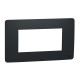 Рамка 4-модульна Unica Studio антрацит Schneider Electric NU210454