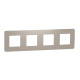 Рамка 4-постова Unica Studio пісочна/бежева Schneider Electric NU280827