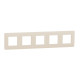 Рамка 5-местная Unica Studio бежевая Schneider Electric NU201044