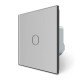 Сенсорная кнопка 1 сенсор Импульсный выключатель Мастер кнопка Livolo серое стекло (VL-C701H-15)