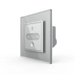 Розумний сенсорний прохідний/перехресний димер EC Livolo сірий ZigBee (VL-C7FC1SDZ2-2IP)