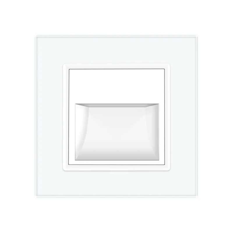 Светильник для лестницы пола белый, матовое стекло, 2700K, 230В, 0.35Вт LIVOLO