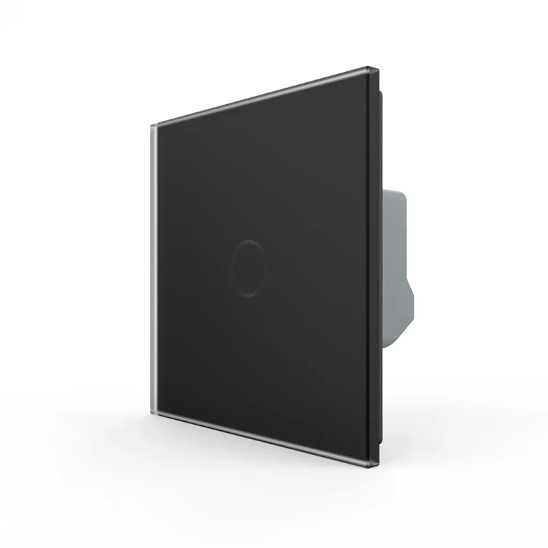 Розумний сенсорний ЕС вимикач 1 сенсор LIVOLO чорний матове скло
