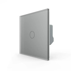 Умный сенсорный ЕС выключатель 1 LIVOLO серый серый матовое стекло