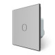 Умный сенсорный проходной/перекрестный выключатель EC 1 сенсор LIVOLO серый матовое стекло