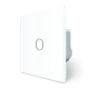 Умный сенсорный проходной/перекрестный EC выключатель 1 сенсор Livolo белое стекло (VL-M7FC1SZ2-2WP)