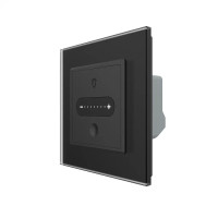 Умный сенсорный димер слайдер EC LIVOLO черное матовое стекло