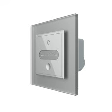 Розумний сенсорний димер слайдер EC LIVOLO сірий матове скло