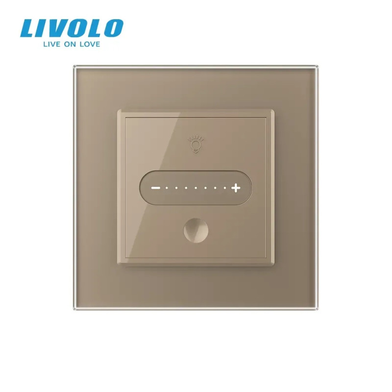 Розумний сенсорний димер слайдер EC Livolo золото (VL-C7FC1DZ2-2AP)