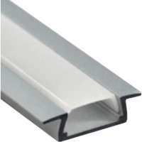 Профиль алюминиевый LEBRON L-SP-2 светодиодный встроенный, матовая линза (комплект) 2 м 13-78-78