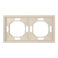 Рамка 2-местная универсальная шампанья Soft EF102-C ARDERO 80833