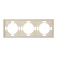 Рамка 3-местная универсальная шампанья Soft EF103-C ARDERO 80834