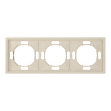 Рамка 3-местная универсальная шампанья Soft EF103-C ARDERO 80834