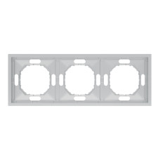 Рамка 3-местная универсальная серебро Soft EF103-S ARDERO 80808