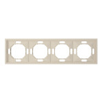 Рамка 4-местная универсальная шампанья Soft EF104-C ARDERO 80835