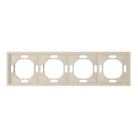 Рамка 4-местная универсальная шампанья Soft EF104-C ARDERO 80835