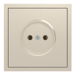 Розетка без заземления, механизм шампанья 16А Soft ER111-C ARDERO (без рамки) 80820