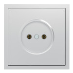Розетка без заземления, механизм серебро 16А Soft ER111-S ARDERO (без рамки) 80794