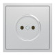 Розетка без заземления, механизм серебро 16А Soft ER111-S ARDERO (без рамки) 80794