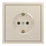 Розетка с заземлением, механизм шампанья 16А Soft ER121-C ARDERO (без рамки) 80821