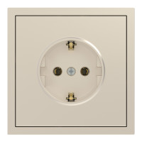 Розетка с заземлением, механизм шампанья 16А Soft ER121-C ARDERO (без рамки) 80821