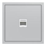 Розетка комп’ютерна, механізм срібло Soft ER151PC-S ARDERO (без рамки)  80800